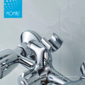 China Manufacturer Sanitary Ware Bathroom Sink Faucet Dual Handle Copper Wall Mount Bathtub Shower Mixer Tap